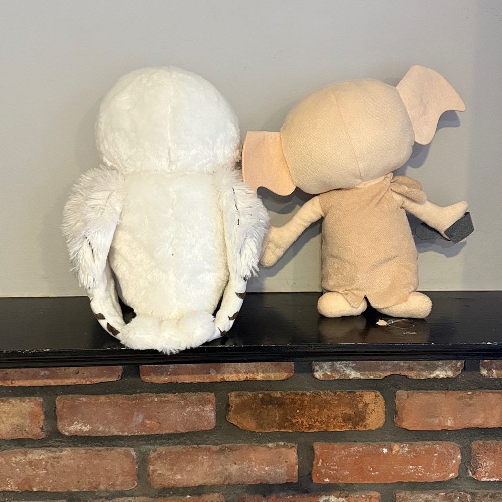 Charming White Plush Owl & elf Stuffed Animal - Picture 3 of 6